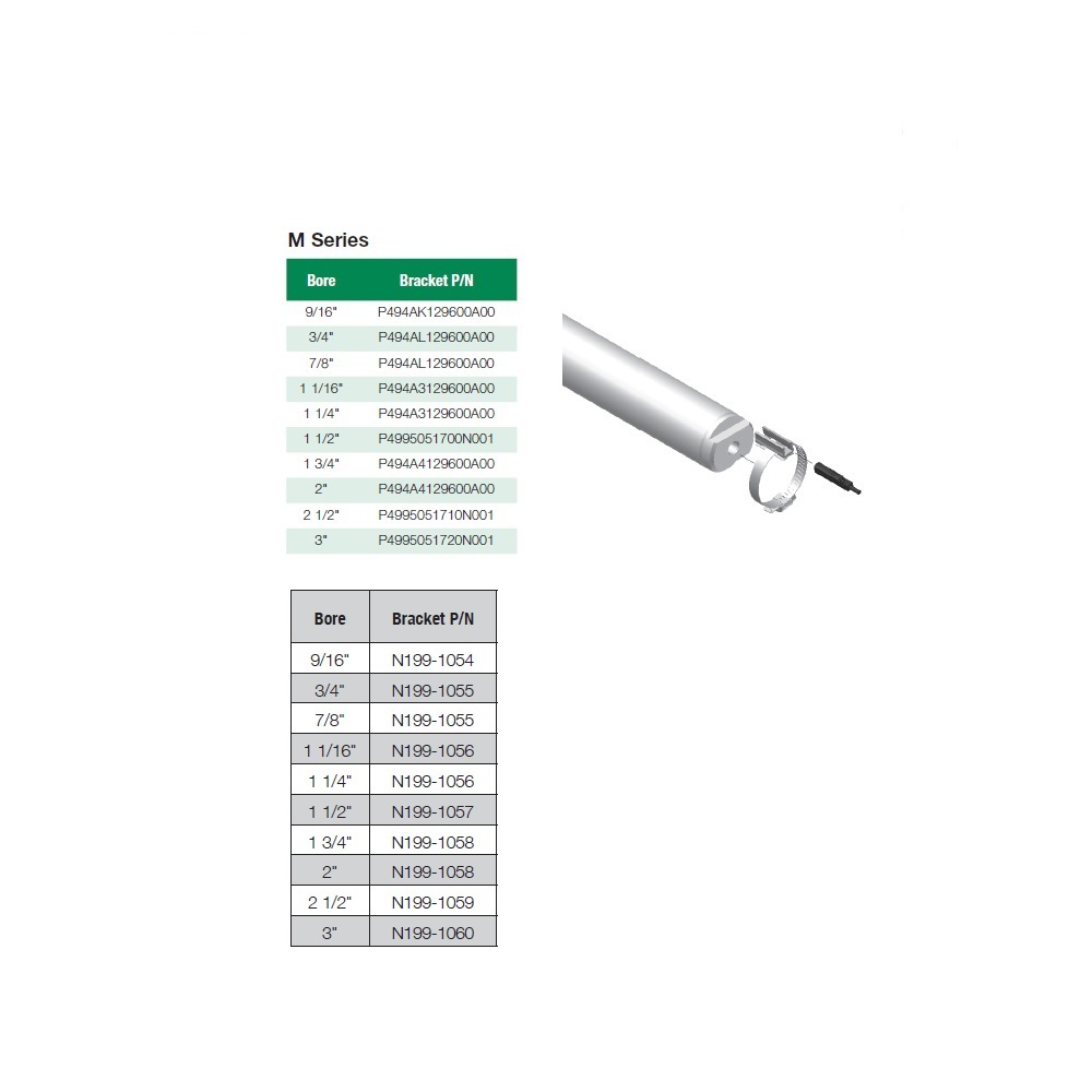 P494AL129600A00 NUMATICS/AVENTICS CYLINDER PART<BR>SWITCH BRACKET 3/4" - 7/8" BORE (CLAMP)